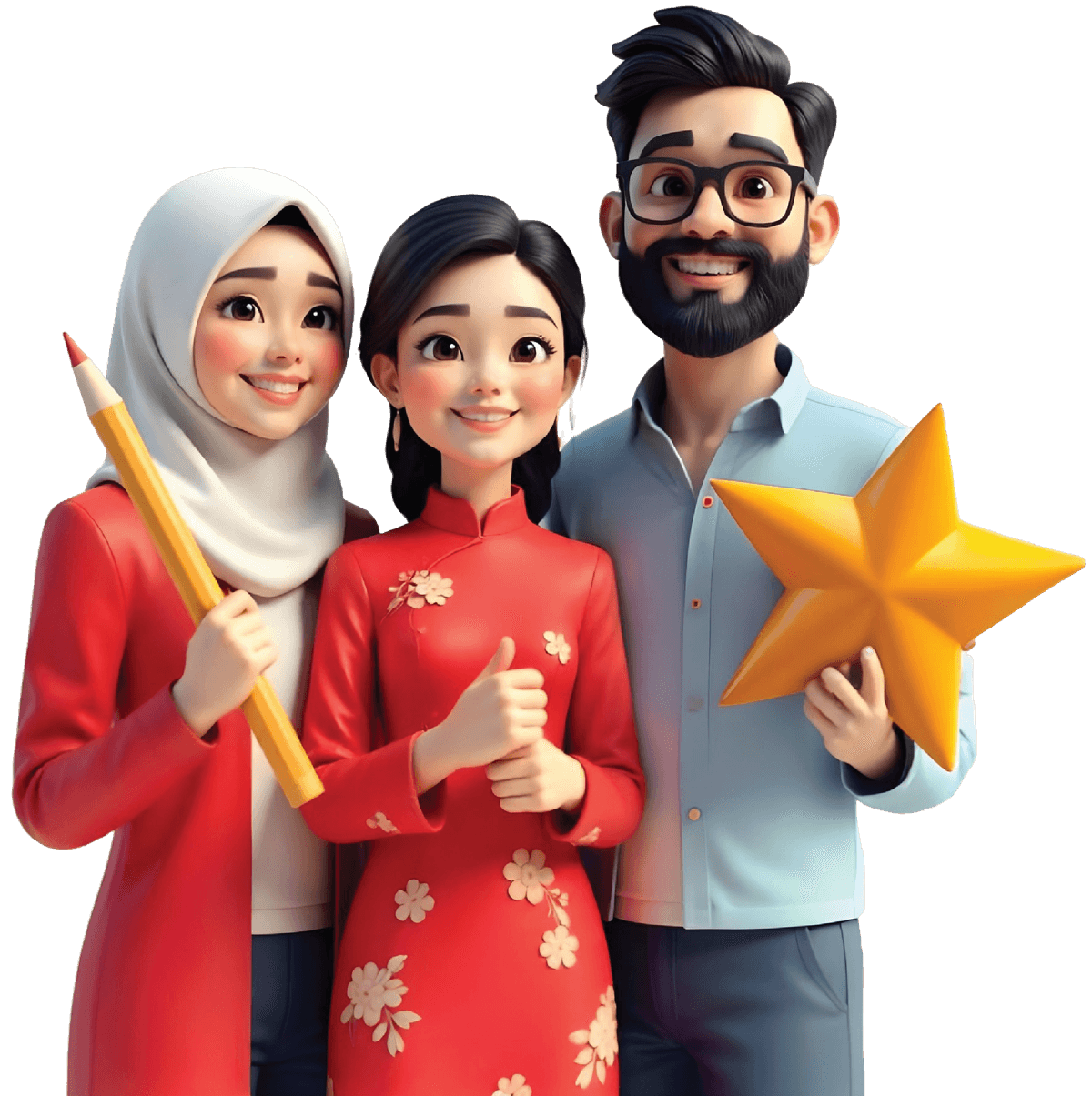 Trio Illustration
